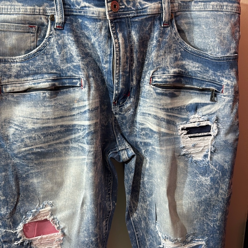Makobi men distress jeans Sz 42/32